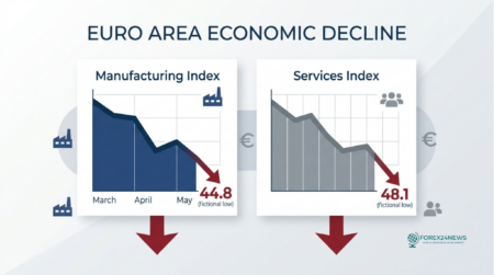 Euro area economic activity falls at quickest pace in over two years in May Euro area economic activity declines sharply